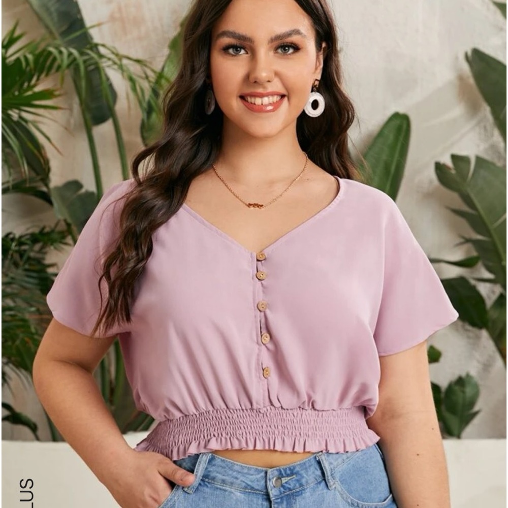 Pink Peplum Top